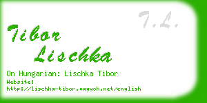 tibor lischka business card